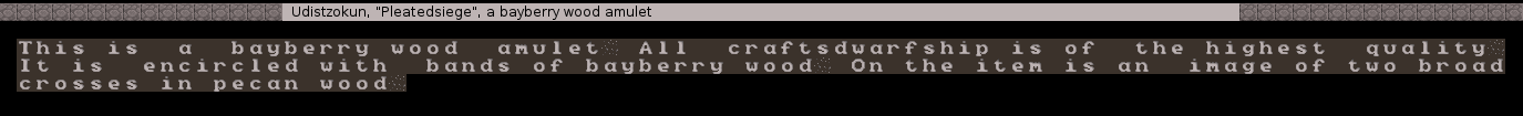 Illustration for article titled The Randomly Generated Art Made By My Dwarf Fortress Dwarves Is Terrible